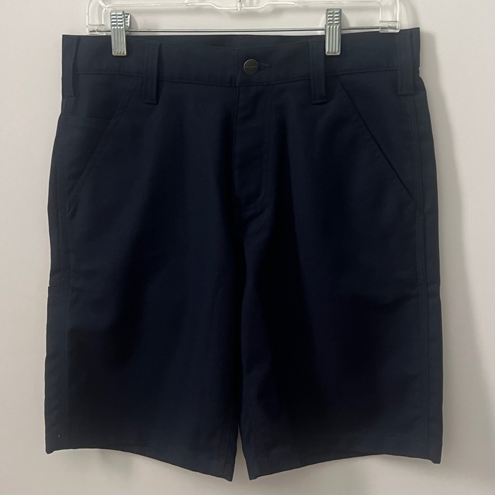 Carhartt Men’s Navy Size 30 Rugged Work Shorts Navy Blue Side Pocket
Inseam: 10” - Picture 5 of 16